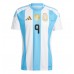 Camisa de Futebol Argentina Julian Alvarez #9 Equipamento Principal Copa America 2024 Manga Curta